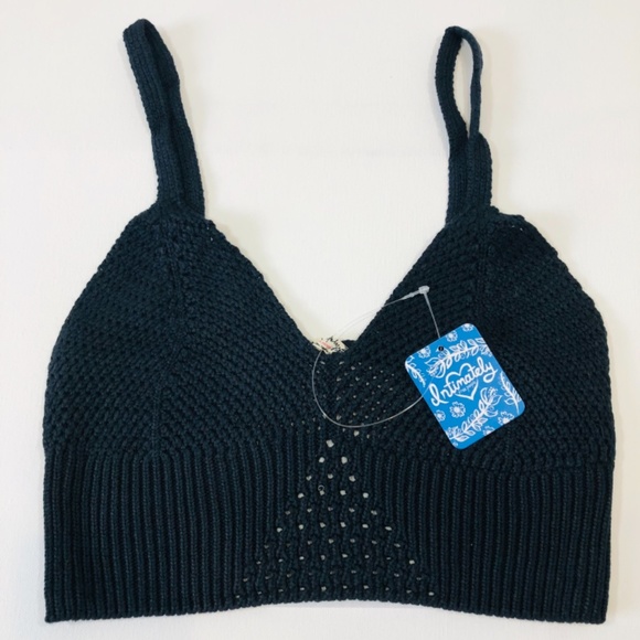 Free People Black You Wanna Brami Crochet Bra Top - Picture 5 of 12